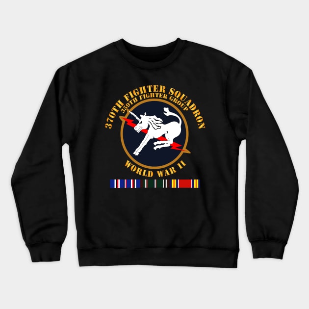 370th Fighter Squadron - WWII w SVC Crewneck Sweatshirt by twix123844